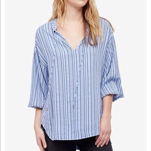 Free people rhythm of the night striped top